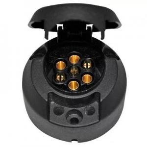 Розетка 7 PIN 12V, пластмассовое с резиновым уплотнением