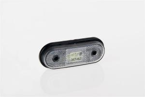 Фонарь габаритный белый LED со светоотражателем и проводом