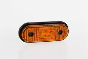 Фонарь габаритный желтый LED со светоотражателем и проводом